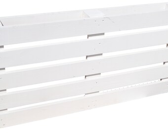 Lot de 2 palettes 120 x 60 x 13 cm - blanc