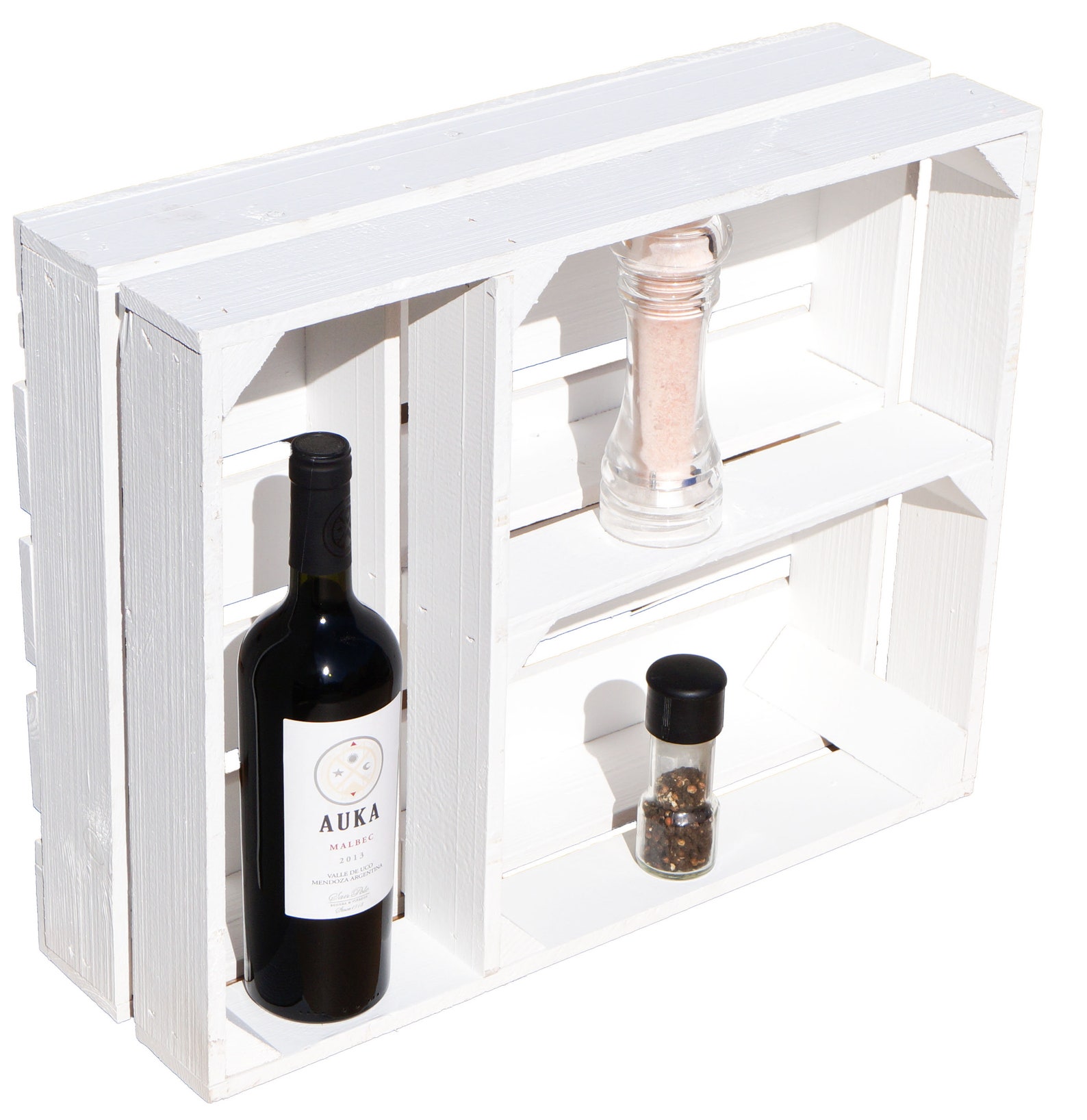 Gewürzregal Traute weiss Hängeregal Kistenregal Obstkiste | Etsy