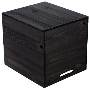 Set of 3 wooden boxes glazed black suitable for Kallax and Expedit shelves shelf insert Kallax box wine box shelf box storage boxes image 8