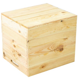 Ensemble de 4 caisses en bois naturel adaptées aux étagères Kallax et Expedit image 7