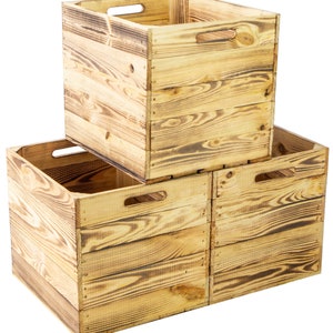 3 set boîte en bois moulée pour Kallax et expeditregale Kallaxkiste Boîte à vin Boîte à étagères De Rangement image 10