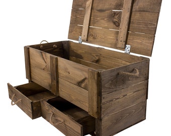 large wooden chest treasure chest chest with drawer storage box