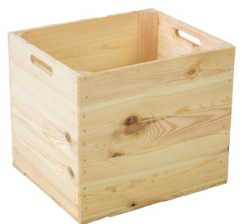 Ensemble de 4 caisses en bois naturel adaptées aux étagères Kallax et Expedit image 4