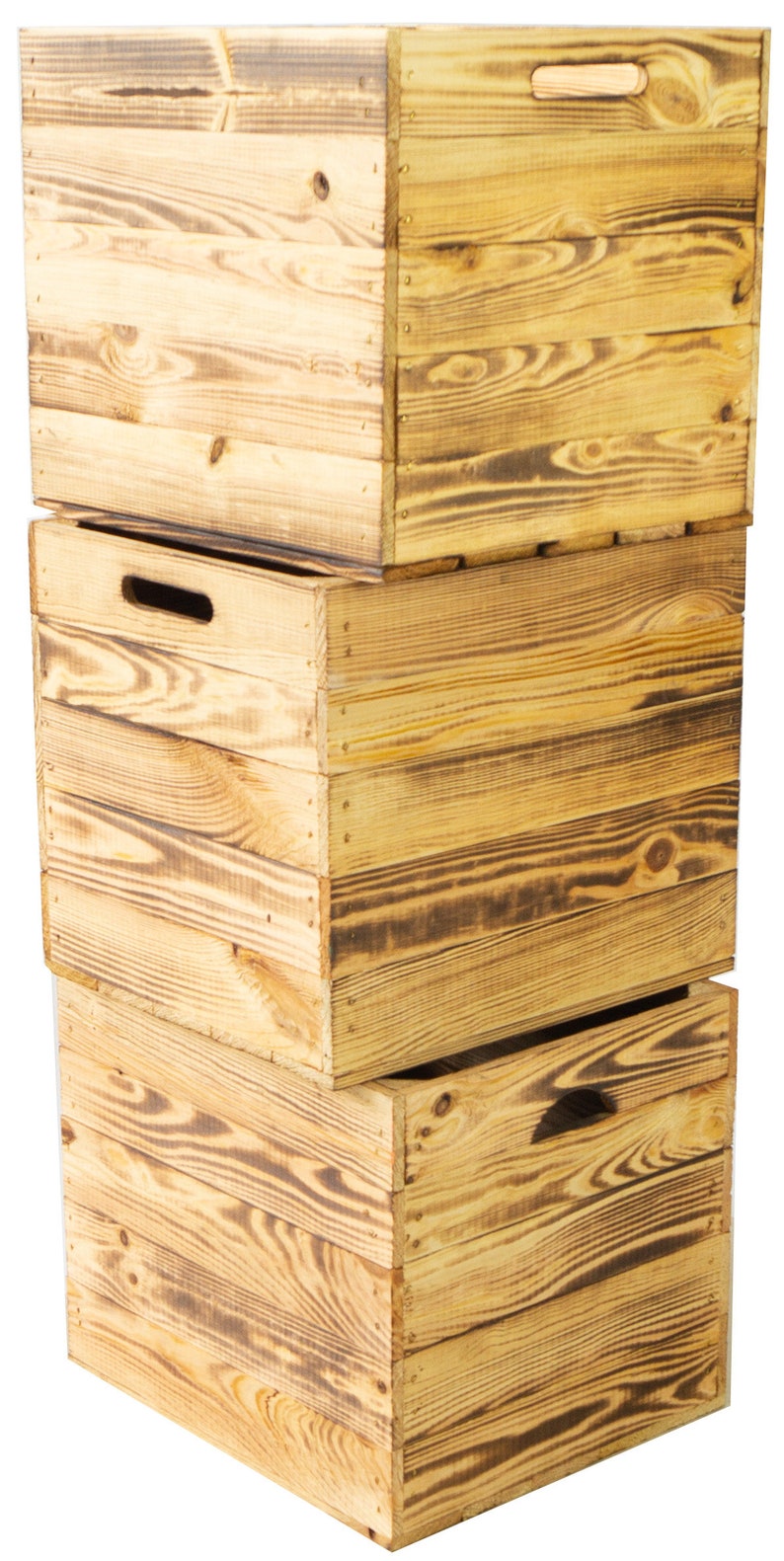 3 set boîte en bois moulée pour Kallax et expeditregale Kallaxkiste Boîte à vin Boîte à étagères De Rangement image 2