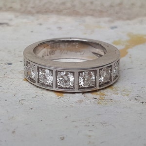 Cartier Tectonique diamond half eternity ring