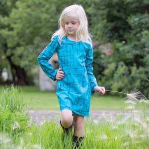 Taylors Shift & verzameld en Jurk en top. PDF-naaipatronen voor meisjes maten 2t-12