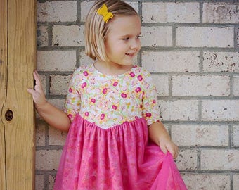 Willow's V-Shaped Top and Dress | PDF Sewing Pattern Toddler Girl Sizes 2T-12