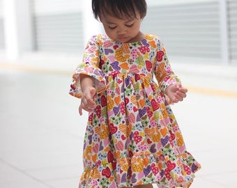 Knit Baby Patricia Bodice Add On.  Downloadable PDF Sewing Pattern for Baby Sizes Newborn to 24 Months.