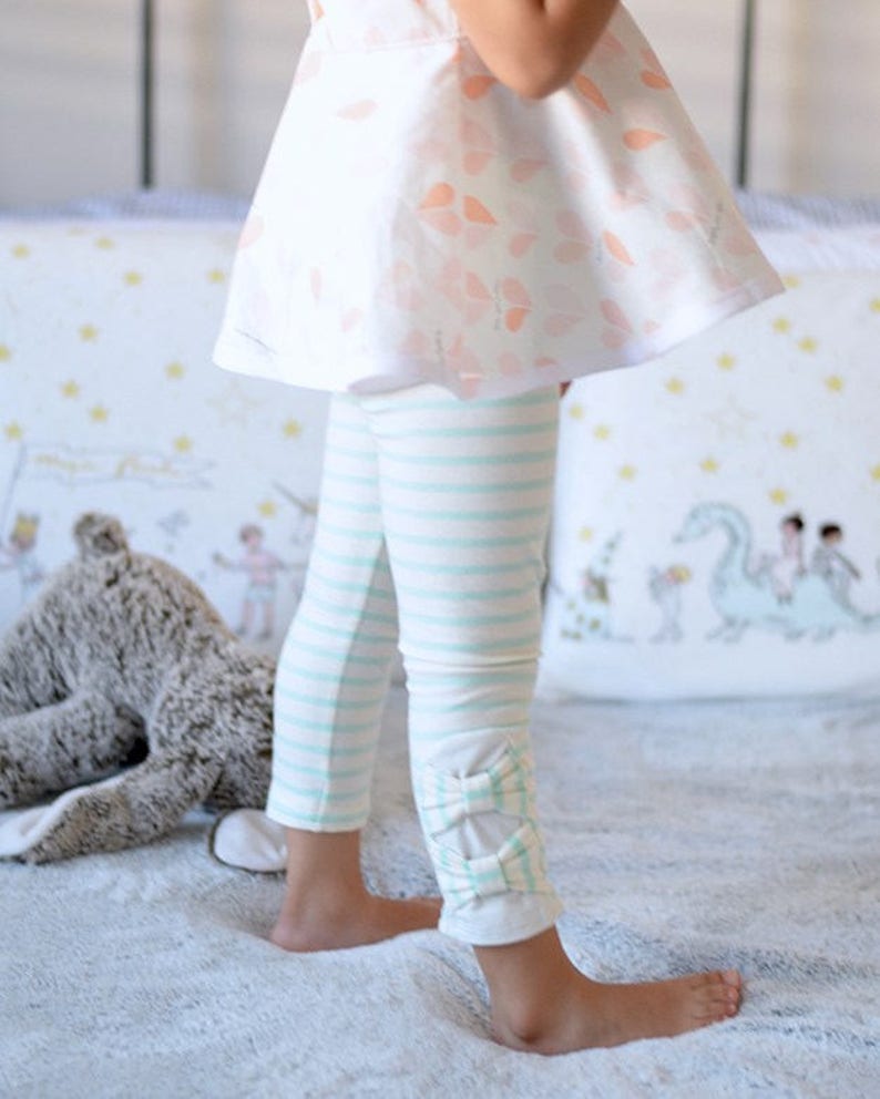 Tiffany's Bow and Ruffle Leggings. PDF Downloadable Sewing - Etsy