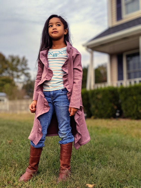 Girls ruffle clearance cardigan
