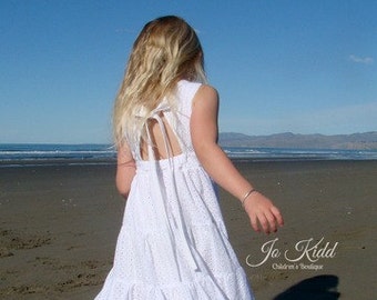 Mia's Tieback Top, Dress & Maxi. PDF sewing pattern for toddler girl sizes 2t - 12.