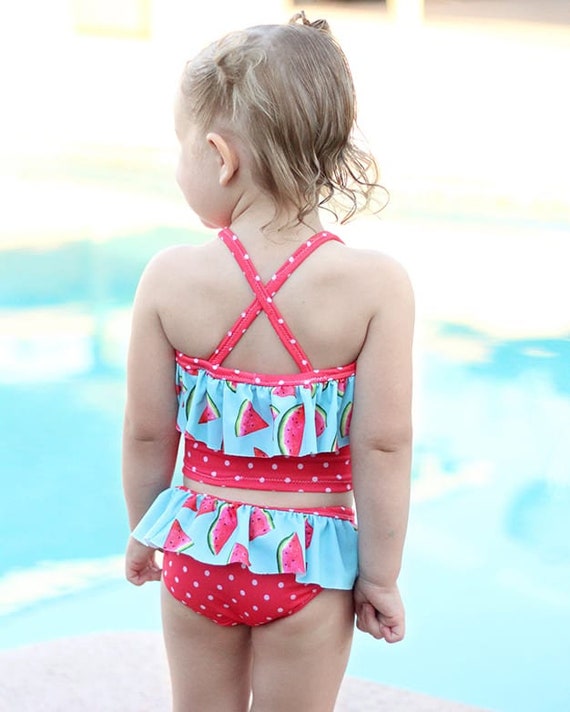 Elise's One Shoulder Swimsuit and Tankini. Downloadable PDF Sewing Pattern  for Toddler and Girl Sizes 2T to 12. - The Simple Life