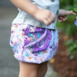 Maggies High Waisted Shorts . PDF sewing patterns for girls sizes 2t-12 image 3