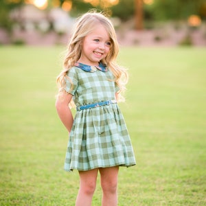 Wendy's Classic Collar Dress PDF downloadable Sewing Pattern Toddlers Girl Sizes 2T-12 image 5