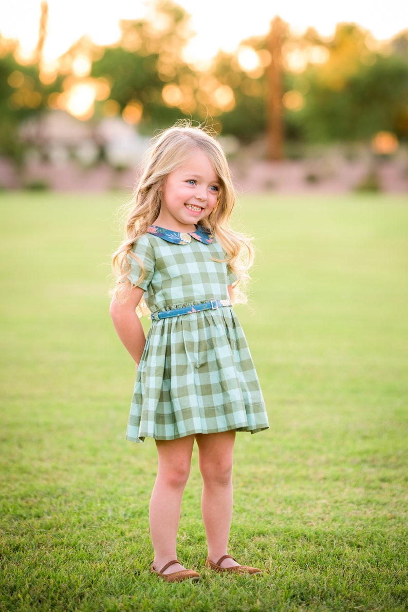 Wendy's Classic Collar Dress PDF downloadable Sewing Pattern Toddlers Girl Sizes 2T-12 image 5