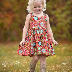 Pearl's Zipper Top & Dress PDF Downloadable Sewing Pattern Toddlers Girls Sizes 2T-12 image 3
