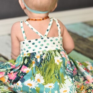 Knit Baby Bella Bodice Add-On MUST Purchase Woven Version for Skirt. PDF Sewing Pattern for Sizes NB-24Months. 画像 2