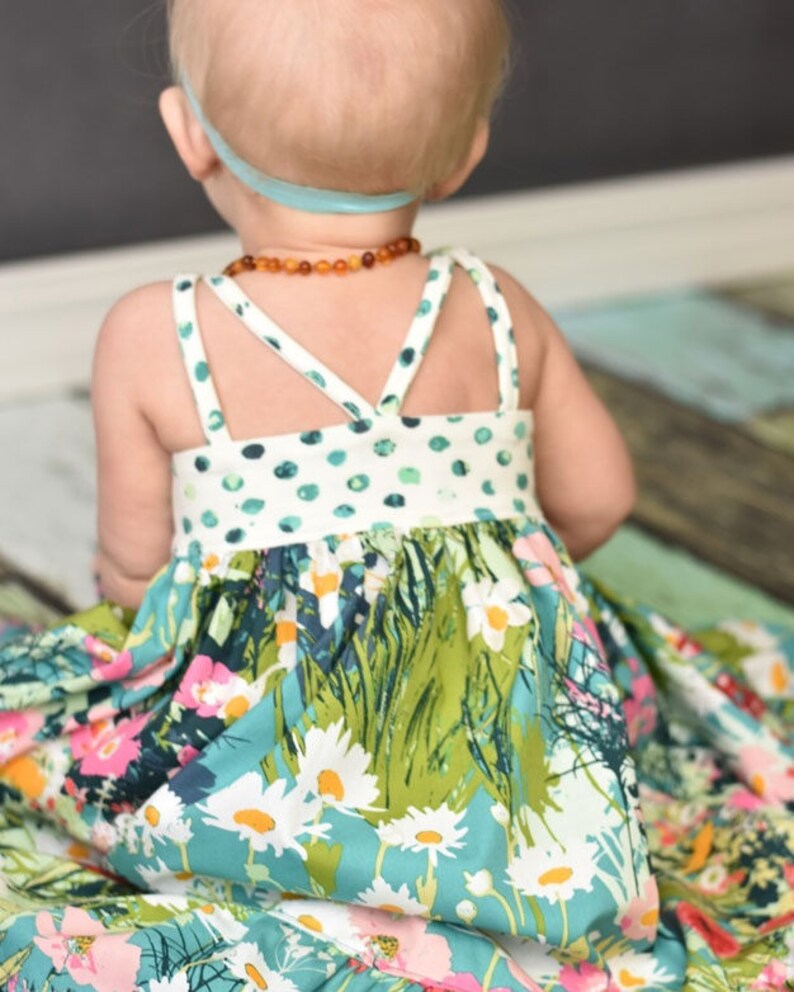 Knit Baby Bella Bodice Add-On MUST Purchase Woven Version for Skirt. PDF Sewing Pattern for Sizes NB-24Months. image 2