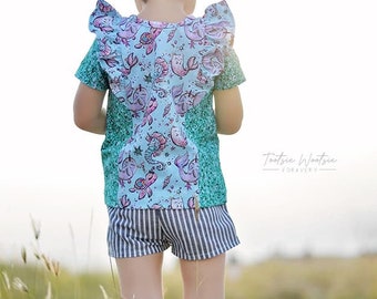Autumn's Knit Shift Top Downloadable PDF Sewing Pattern