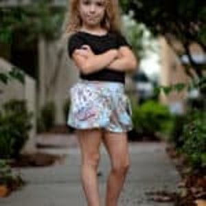 Maggies High Waisted Shorts . PDF sewing patterns for girls sizes 2t-12 image 6