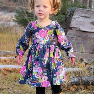 Pearl's Zipper Top & Dress PDF Downloadable Sewing Pattern Toddlers Girls Sizes 2T-12 image 2