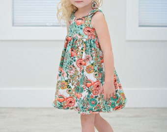 Lana's Tie Strap Swing Top PDF Sewing Patterns for Girls