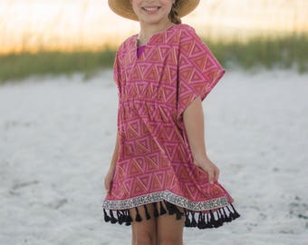 Cordelia's Swimsuit Coverup. PDF sewing patterns for girls sizes 2t-12