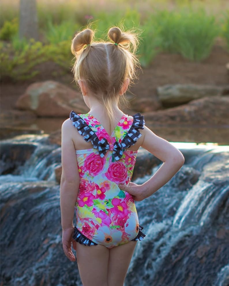 Harbor's Flutter Back Swimsuit Downloadable PDF Sewing Etsy