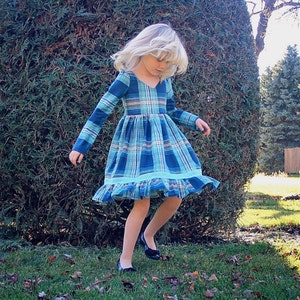 Brenda's Bow Back Top & Dress. PDF sewing pattern for toddler girl sizes 2t 12. image 2