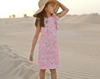 Autumn's Knit Shift Top & Dress. Downloadable PDF Sewing Pattern For Toddler and Girls Sizes 2T-12.