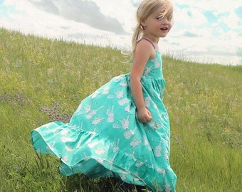 Bella's Dress & Maxi. PDF sewing pattern for toddler girl sizes 2t - 12.