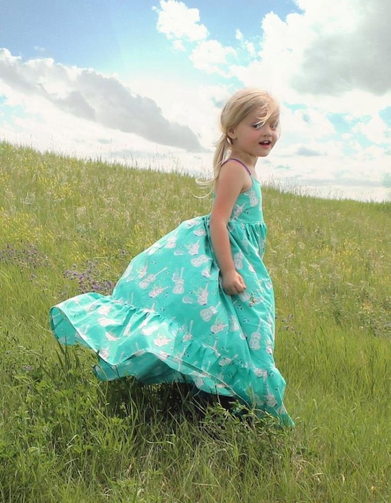 chinese dress ladies KIDPIK Girls Sleeveless Bohemian Floral Maxi Dress