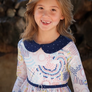 Wendy's Classic Collar Dress PDF downloadable Sewing Pattern Toddlers Girl Sizes 2T-12 image 3
