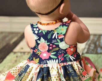 Knit Baby Lucy Bodice Add On – MUST Purchase Woven Version for Skirt. PDF Sewing Patterns for Sizes NB-24 Months