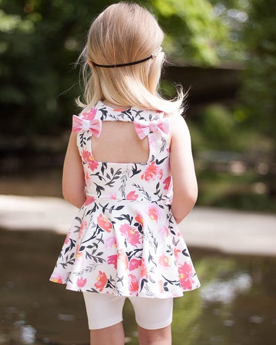 Skyler's Square Back Peplum, Tunic & Dress. Downloadable PDF Sewing Pattern  for Girl and Toddler Sizes 2T-12 - Etsy