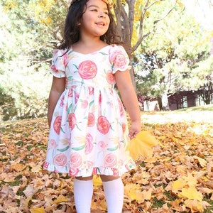 Pearl's Zipper Top & Dress PDF Downloadable Sewing Pattern Toddlers Girls Sizes 2T-12 image 6