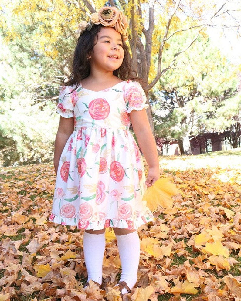 Pearl's Zipper Top & Dress PDF Downloadable Sewing Pattern Toddlers Girls Sizes 2T-12 image 6