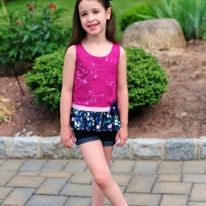 Hailey's Drop Waist Top and Dress. PDF Sewing Patterns for Girls Sizes ...