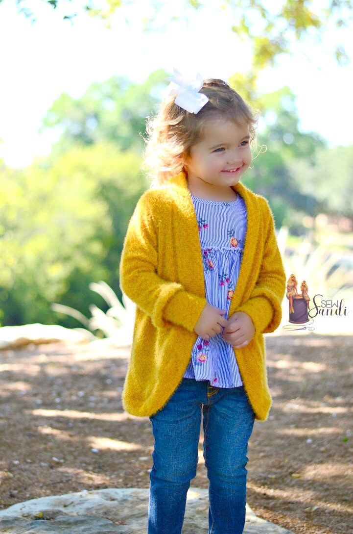 Tiegans Cozy Ruffle Cardigan Duster and Bolaro Toddler and - Etsy