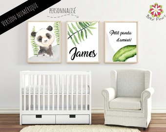 Decoration Chambre Bebe Panda Etsy