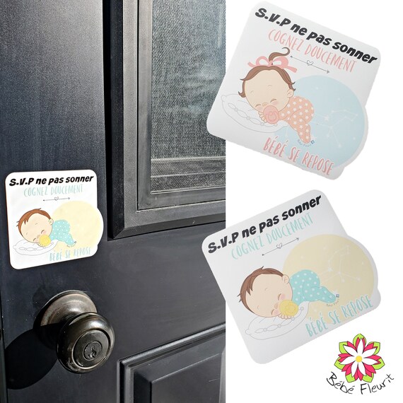 Svp Ne Pas Sonner Bebe Dort Aimant De Porte Cadeau Etsy Svp Ne Pas Sonner Bebe Dort Aimant De Porte Cadeau Etsy