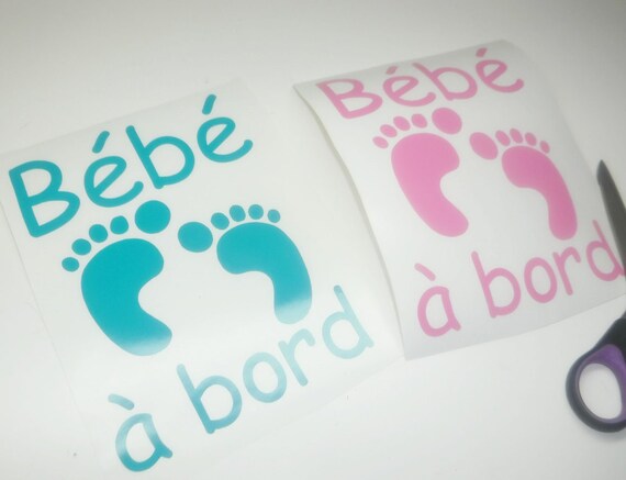 Vinyle Baby On Board Bebe A Bord Etsy Vinyle Baby On Board Bebe A Bord Etsy