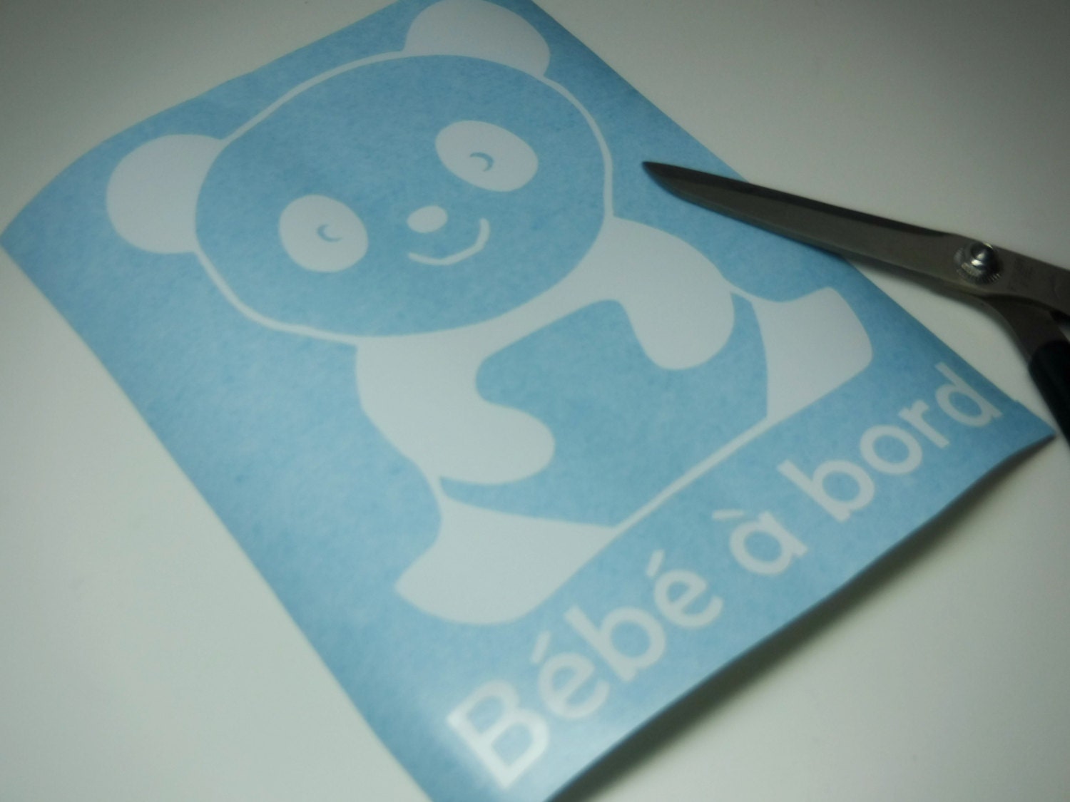 Autocollant Bébé à Bord Panda Stickers pour voiture - ref 050119b -  Stickers Autocollants personnalisés