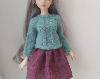 Sweater skirt MiniFee slim MSD BJD doll 42-45 сm
