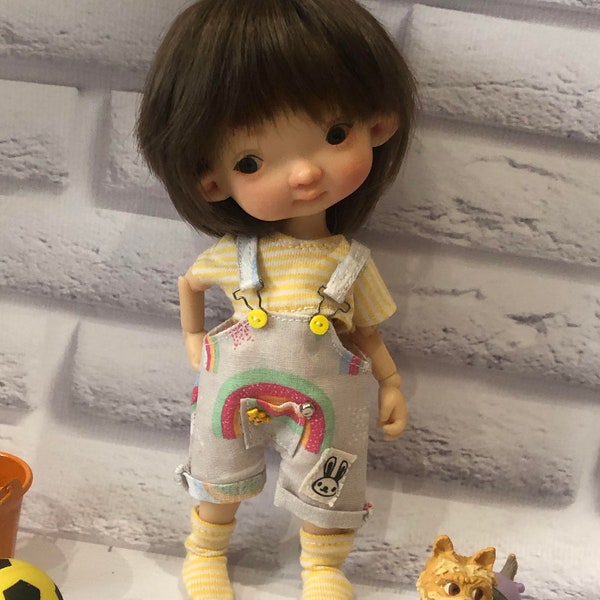 Overalls top socks Irrealdoll PukiFee Lati Yellow Aquarius 15-17 cm BJD for dolls of Tiny format