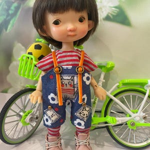 Overalls top socks Irrealdoll PukiFee Lati Yellow Aquarius 15-17 сm BJD for dolls of Tiny format