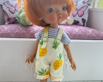 Overalls  top socks Irrealdoll PukiFee Lati Yellow Aquarius 15-17 сm BJD  for dolls of Tiny format