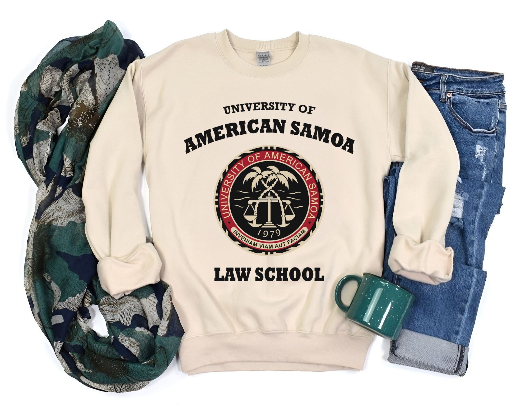 Urban Backwoods University of American Samoa Men's Sweatshirt Pullover