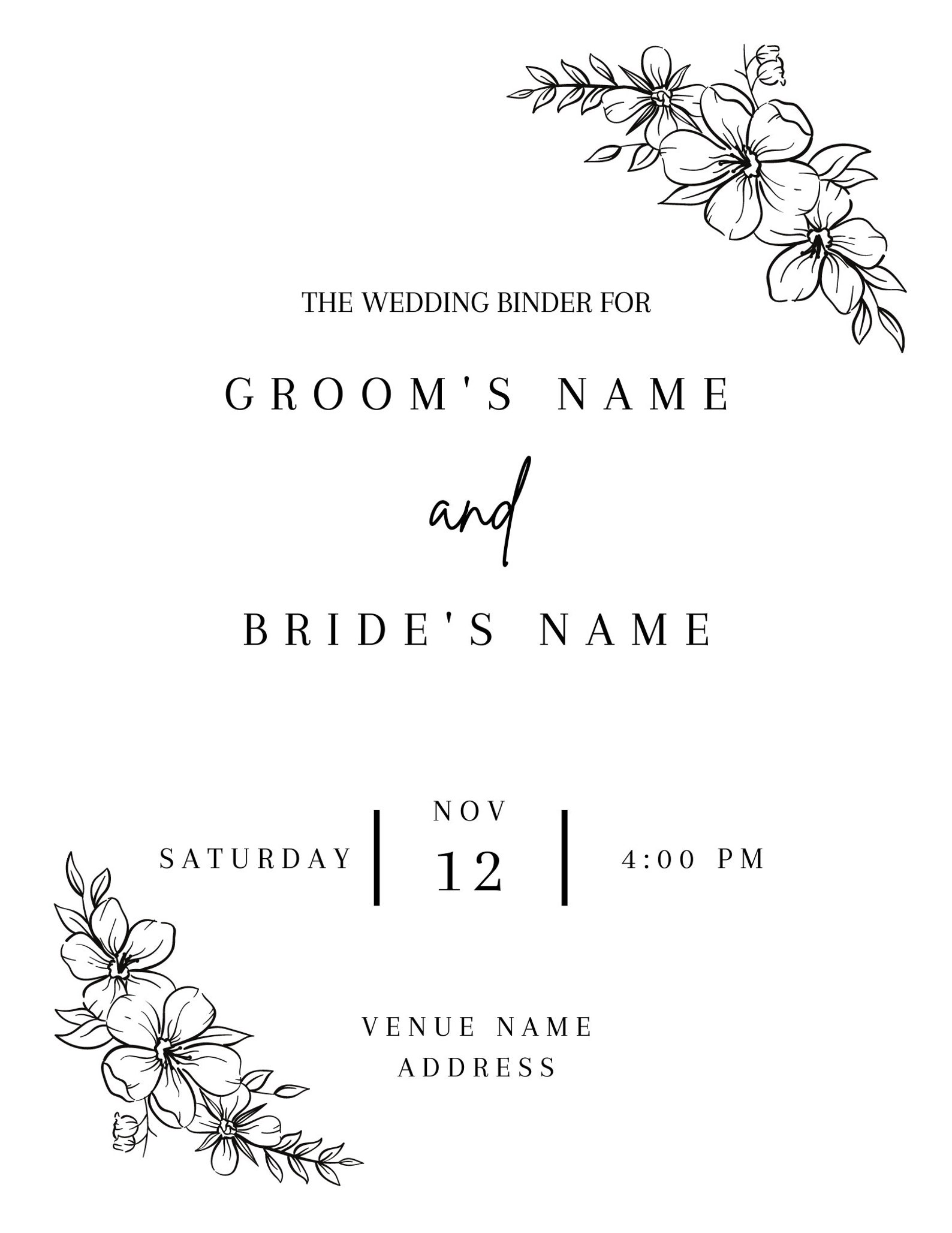 ULTIMATE Day of Wedding Binder Template Etsy