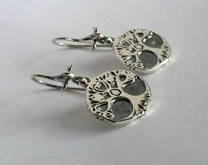 Sterling Silver Family Tree Earrings